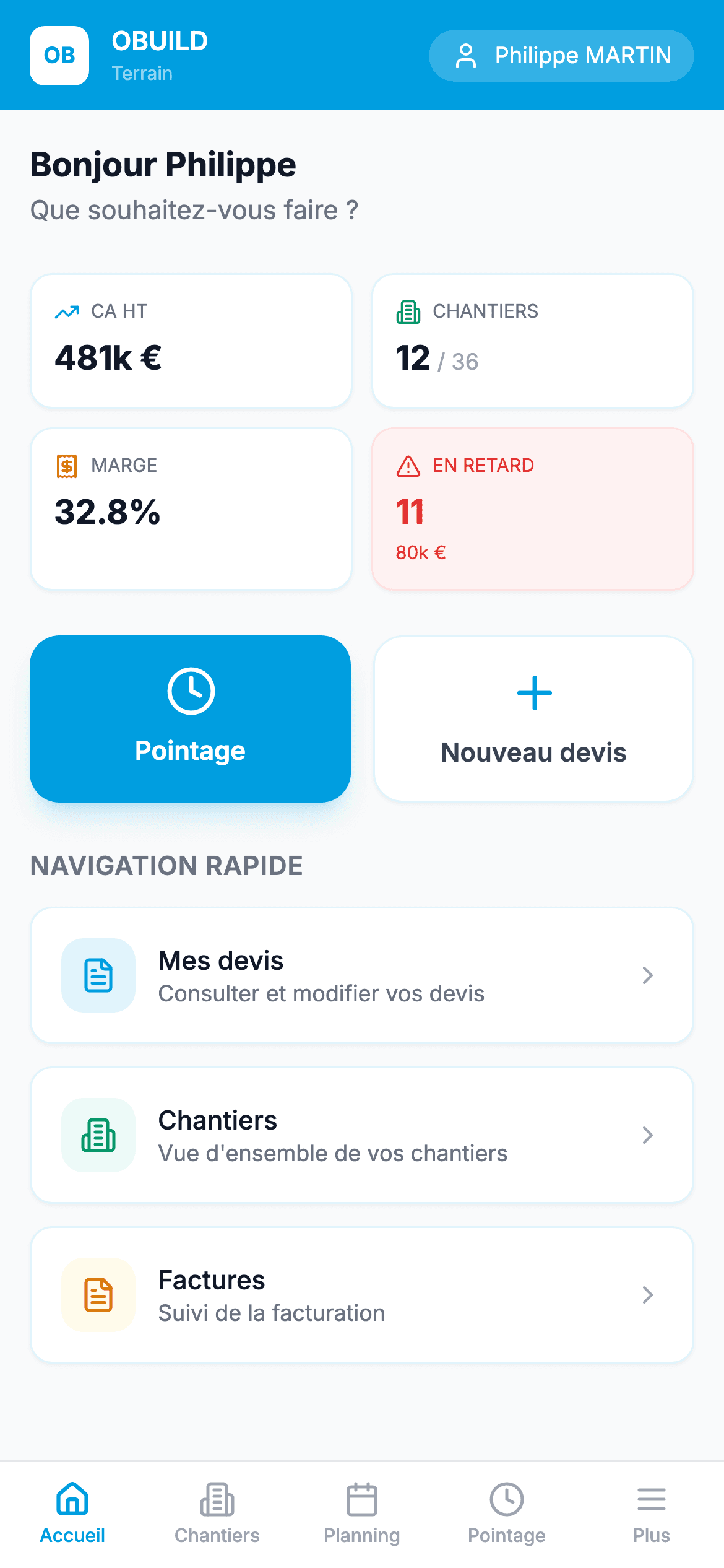 Chiffres clés sur mobile